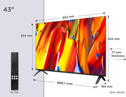 TCL 43V5C – TV QLED Direct LED Smart Full HD 43" con Android TV y HDR - Compatible con Google Cast y Google Home, diseño delgado