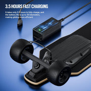 Monopatín eléctrico con control remoto para adultos y jóvenes, motor de 2000W/1100W/900W, velocidad ajustable