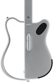 LAVA GENIE Muestreador de guitarra, sin cuerdas, cientos de preajustes de instrumentos, altavoz integrado, plegable, extraíble, blanco, 30,5 pulgadas
