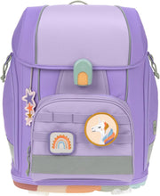 LÄSSIG Set de mochila escolar de 7 piezas para niños/School Set Boxy Unique Negro
