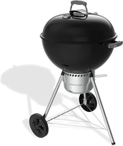 Barbacoa de carbón 57 cm Original Kettle Premium con soporte y ruedas, 2342 cm² de superficie de cocción, termómetro en la tapa