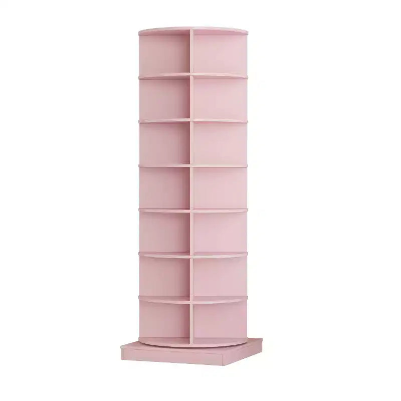 Zapatero giratorio Bellemave, torre de zapatos giratoria 360, capacidad para más de 28 pares de zapatos, rosa