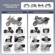 Rhinowalk Alforjas para Moto Impermeables Antivibración Bolsas Laterales de Motor Bolsos de Hombro para Moto 28L, 1 Par