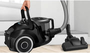 Aspiradora sin bolsa Bosch Serie 6 BGC41X36, aspiradora de trineo, ideal para alérgicos, filtro higiénico, boquilla para parqué, alfombras y baldosas, gran potencia de succión, silenciosa, 700 W, azul