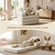 Yaheetech Sofá Cama Plegable 2 en 1 Silla Cama Plegable para Sala de Estar, Dormitorio