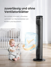 Enfriador de aire PELONIS con refrigeración por agua, aire acondicionado portátil, ventilador de 5L con refrigeración por agua, humidificador de aire con mando a distancia, 355m³/h, aire acondicionado sin tubo de escape