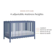 Cuna convertible 4 en 1 Swell de Babyletto con kit de conversión para cama infantil