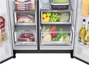 Frigorífico Side by Side LG GSGV81PYLL, Clase E, 635 L, Instaview, frigorífico con congelador, dispensador de hielo, hielo picado y agua, Total NoFrost, compresor Smart Inverter, Wi-Fi
