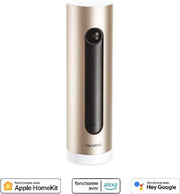 Cámara de vigilancia interior inteligente Netatmo con soporte de pared, WiFi 2,4 GHz, detección de movimiento, visión nocturna, sin suscripción, NSC-AMZ, 1920p