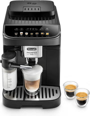 Cafetera superautomática De'Longhi Magnifica Evo ECAM 292.81.B con sistema de leche LatteCrema, 7 botones de selección directa para cappuccino, espresso y otras especialidades de café, función de 2 tazas, negro