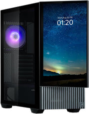 Chasis PC Torre Mediana con pantalla de 15,6'' Zalman Z10 DS (Negro)