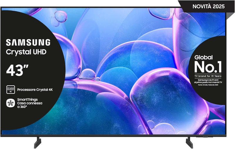 Televisor Samsung 50 pulgadas Crystal UHD 50U7000F Smart TV 4K, colores increíbles con Crystal Processor 4K, escuche todos los altavoces con Q-Symphony, datos protegidos con Knox Security y Gaming Hub