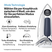 Centro de planchado CareStyle 7 Pro IS7282BL 2700 vatios, depósito de agua de 2 l, golpe de vapor de 600 g/min, suela FreeGlide 3D