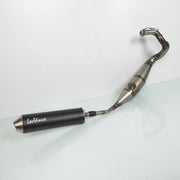 Silenciador de escape Leovince compatible con Moto Derbi 50 Senda R Drd posterior a 2003 3408BN /HM V6 negro paso bajo