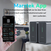 Sistema solar para balcón Marstek B2500 con almacenamiento: 0% IVA, batería solar LiFePO4 de 2240Wh, 2 MPPT, entrada solar fotovoltaica máx. de 1600W y salida CC de 800W, control por aplicación, IP65, conectar y usar (Plug&Play)