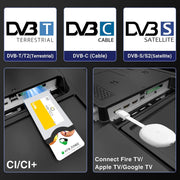 Televisor RCA de 40 pulgadas (100 cm) Full HD sin bordes LED con triple sintonizador (DVB-T/T2-C-S/S2), Dolby Audio, HDMI, reproductor multimedia USB, CI+ y modo hotel
