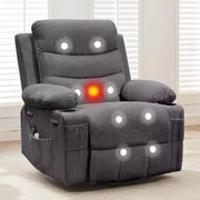 Sillón reclinable elevador eléctrico, reclinables eléctricos para ancianos con calor y masaje, asistencia para levantarse con portavasos, bolsillo lateral, para sala de estar