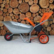 Trituradora de jardín eléctrica Forest Master FM4DDE 2800 W 4 HP para ramas, hojas y madera