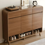 Mueble zapatero moderno de madera para recibidor, tamaño mediano