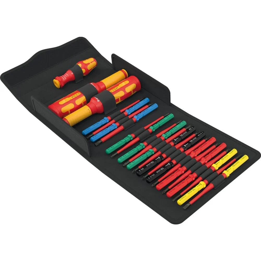 Juego de destornilladores dinamométricos VDE de 23 piezas Safe Torque Speed para armarios eléctricos, modelo 05006633001, aislado, IEC 60900