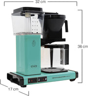 Moccamaster KBG Select, cafetera, cafetera retro, café de filtro, color blanco hueso, 1,25 L