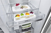 Frigorífico Side by Side LG GSGV81PYLL, Clase E, 635 L, Instaview, frigorífico con congelador, dispensador de hielo, hielo picado y agua, Total NoFrost, compresor Smart Inverter, Wi-Fi