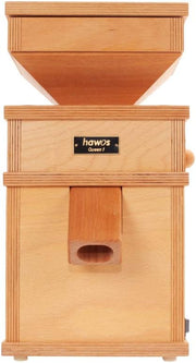 Molino de grano eléctrico hawos Queen 1 de madera de haya multiplex con 360 W de potencia de la empresa hawos Kornmühlen GmbH