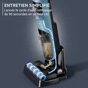 Rowenta X-Clean2, Aspirador friegasuelos sin cable, limpieza 2 en 1, modos ECO/Max, ligero, limpieza a lo largo de las paredes, autolimpieza, GZ2271E0, azul