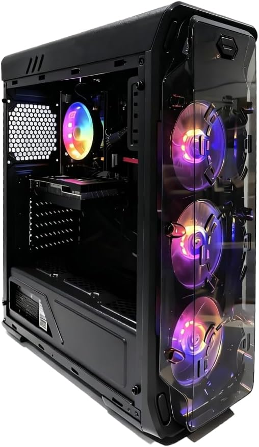 STGsivir PC Gamer Fijo, Ordenador Gaming, GeForce RTX 2060 Super 8GB GDDR6, Core i7 hasta 4.0Ghz, 32GB DDR4, 1TB SSD, WiFi 6, BT5.0, Ventilador RGB x3, Windows 11 Pro