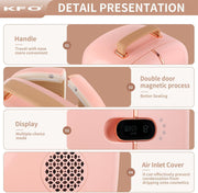 Mini nevera de belleza y cosméticos KFO: capacidad de 12 L, silenciosa (20 dB), portátil con asa, función de refrigeración y secado, diseño elegante, ideal para el almacenamiento de productos de cuidado de la piel y maquillaje