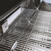 Cocina exterior GORILLER® BLACKBACK L3, parrilla de gas con refrigerador doble, fregadero, superficie de trabajo adicional y espacio de almacenamiento, acero inoxidable, negro