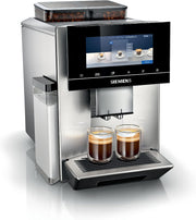 Cafetera superautomática Siemens EQ900 TQ903D03, control por app, pantalla táctil intuitiva, modo barista, AromaBoost, reducción de ruido, molinillo premium, limpieza automática con vapor, 1500 W, acero inoxidable