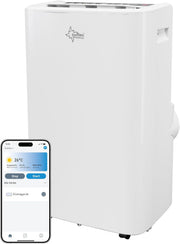 SUNTEC Aire acondicionado portátil Impuls 2.6 Eco R290 – Aire acondicionado móvil y silencioso con tubo de escape – Enfriador y deshumidificador para habitaciones de hasta 34 m² – Refrigeración móvil para hogar y oficina – 9.000 BTU | 2600 vatios