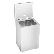 Congelador horizontal CHiQ 99 L, congelación rápida, LED, 54,5x47,6x83,5 cm, 39 dB, 4 estrellas, menos 24°C, blanco, clase energética E