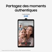 Samsung Galaxy Tab A11 8.7" 4G 128 GB, Tablette Android, 8 GB RAM, Sonido 3D, Gris, Cargador de pared rápido de 25W incluido, Versión FR