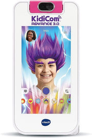 VTech - KidiCom Advance 3.0 Rosa, Dispositivo portátil para niños sin contrato y seguro – 6/12 años – Contenido en francés