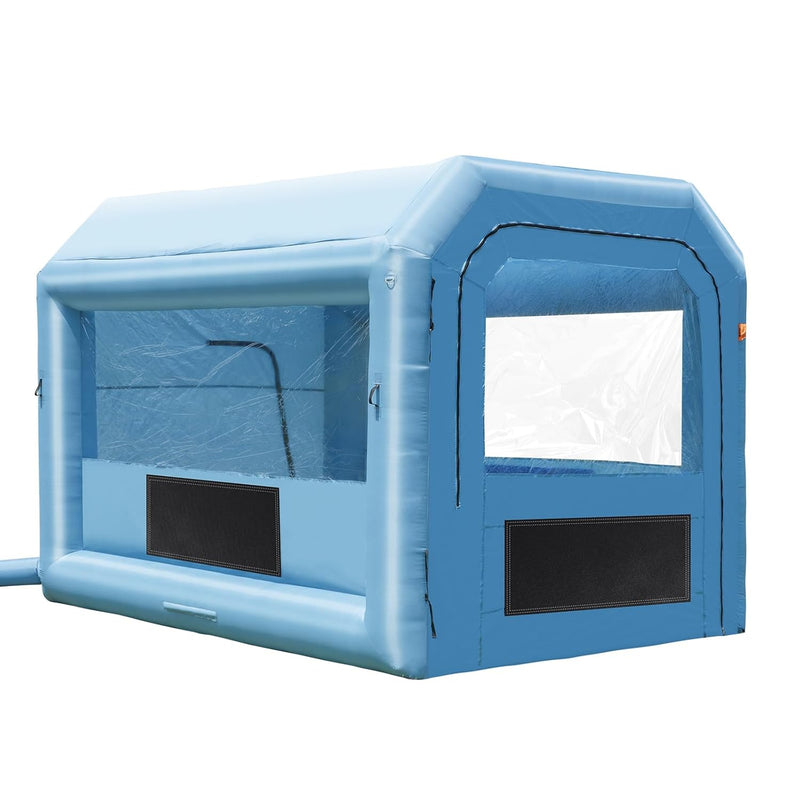 VEVOR Cabina de Pintura Inflable 4x3x2,75 m, Tienda de Pintura Inflable para Automóviles con Sopladores Potentes de 750 W y Sistema de Filtración, Estación de Trabajo para Aplicación de Pintura, Taller y Garaje
