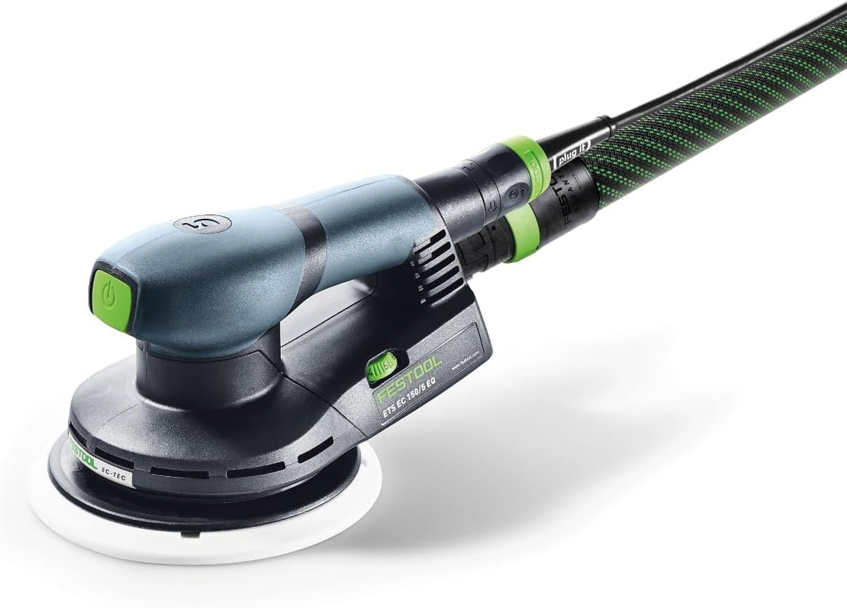 Lijadora excéntrica Festool ETS EC 150/5 EQ-Plus (con plato lijador Ø 150 mm MULTI-JETSTREAM 2 (blando W-HT), llave Allen, en Systainer)