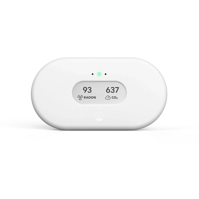 Airthings View Plus 2960 monitor inteligente de calidad del aire, radón, partículas finas, CO2, COV, humedad y temperatura