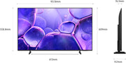 Televisor Samsung 43 pulgadas Crystal UHD 43U8075F Smart TV 4K, Bluetooth, WiFi, Airplay, Procesador Crystal 4K, HDR, Q-Symphony, Knox Security, Gaming Hub, Bixby, aplicaciones de operador integradas