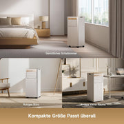 DREAME P-Wind10 7000 BTU Aire acondicionado portátil, 3 en 1: Enfriador, deshumidificador y ventilador. Flujo de aire 3D, control por aplicación y mando a distancia, modo de suspensión, autoevaporación, instalación sencilla