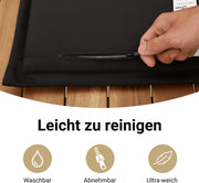 vidaXL Sofá de jardín con cojines, 2 plazas, sofá de exterior con taburete con almacenamiento, sofá con funda extraíble, muebles de jardín, conjunto de jardín, ratán sintético negro