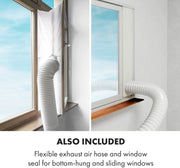 KLARSTEIN Grandbreeze Pro 14K – Aire acondicionado portátil, deshumidificador, ventilador, 3 velocidades, 14000 BTU/1,65 kW, habitación: 42 a 68 m², flujo: 460 m³/h, eficiencia energética A – Blanco