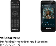 TechniSat DIGITRADIO 143 CD (V3) – Sintonizador HiFi digital, radio por internet (DAB+, FM, transmisión de audio por Bluetooth, Spotify Connect, reproductor de CD, WLAN, 43,5 cm de ancho, control por aplicación, mando a distancia) Negro