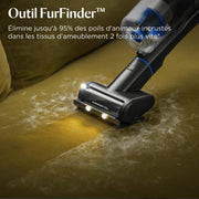 Bissell PowerClean FurFinder, Aspiradora Escoba sin Cable, Motor 200W, Iluminación FurFinder, Cepillo Anti-enredos, Aspiradora sin Cable, Autoportante, Filtro HEPA, Batería Extraíble de 2000 mAh, 40 min, 4089N