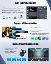 Autorradio SIXWIN 4+64G Android 13 para Renault Clio 3ª generación 2005-2014 con CarPlay, Android Auto, Mirrorlink, pantalla táctil de 9 pulgadas, navegador, WiFi, Bluetooth 5.0, FM/RDS, 32EQ y cámara de visión trasera