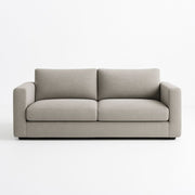 Sofá recto de tela de poliéster gris 200x90x85cm