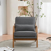 Sillón decorativo tapizado de estilo moderno de mediados de siglo