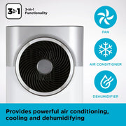 Aire acondicionado portátil 3 en 1 Black+Decker BXAC40008GB 12000 BTU blanco