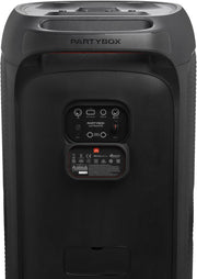 JBL Partybox Stage 120 en negro: altavoz Bluetooth portátil con sonido JBL Pro, espectáculo de luces, refuerzo de sonido con IA y asa telescópica: 12 h de autonomía